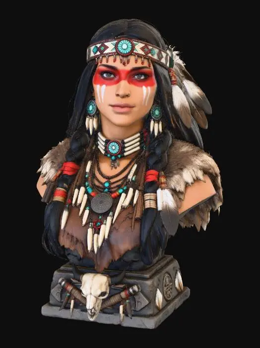 3D model for Sioux Woman