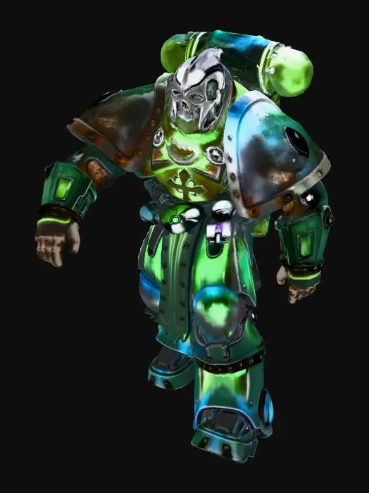 3D model for warhammer40k inspired space marine, no weapon, extremely high detail, 12k resolution