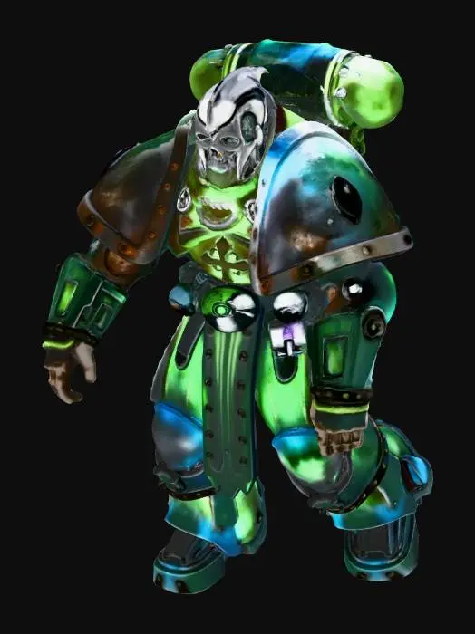 3D model for warhammer40k inspired space marine, no weapon, extremely high detail, 12k resolution