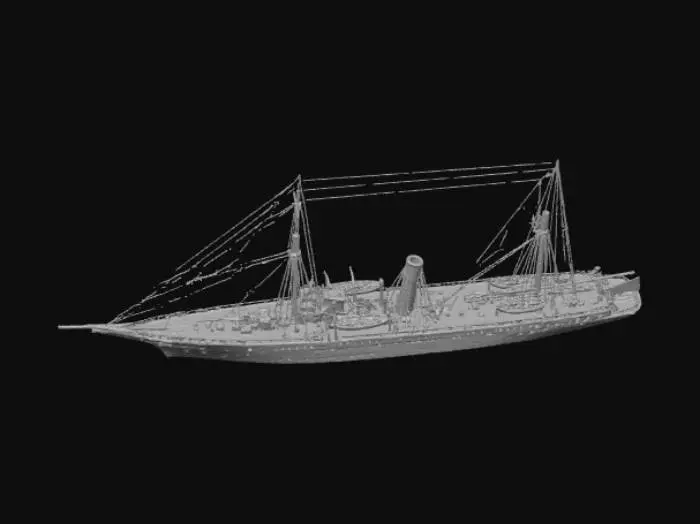3D model for Steamship Model