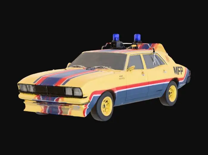 3D model for Interceptor Pursuit Car