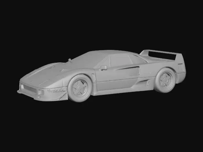 3D model for Ferrari F40 in Red