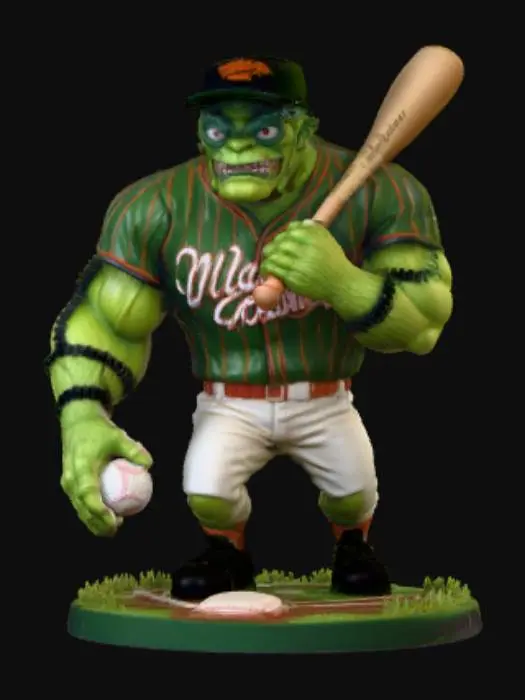 3D model for #Halloween2025#,Baseball Beast 2025