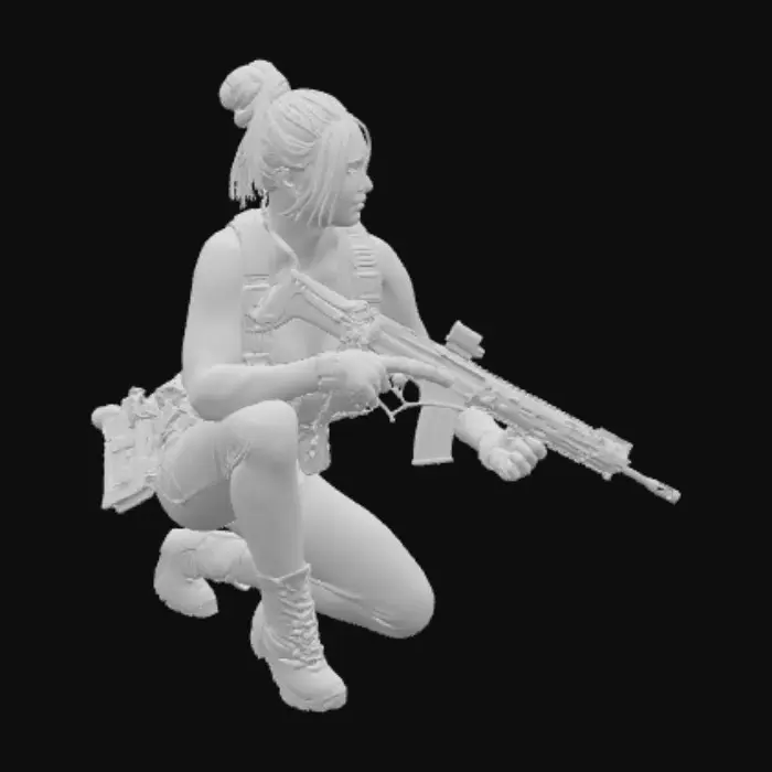 3D model for Warrior at Dusk