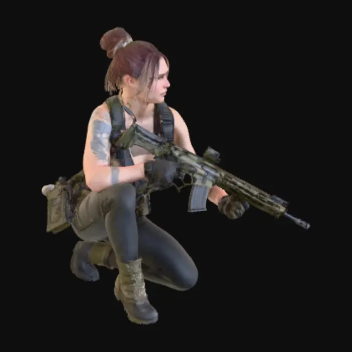 3D model for Warrior at Dusk