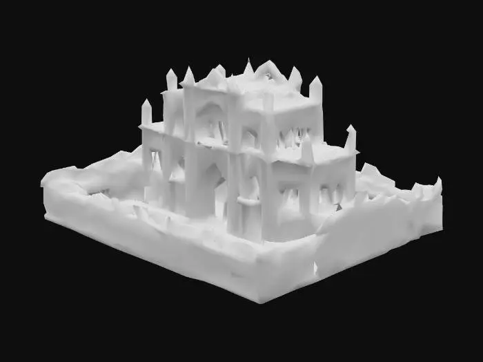 3D model for Nawabi Bazaar Facade