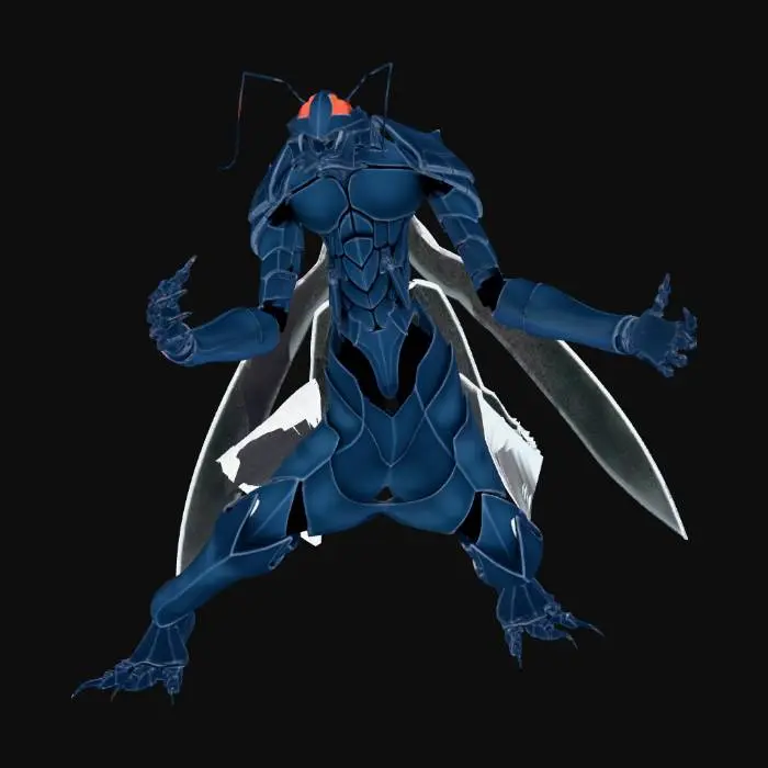 3D model for Cybernetic Wasp Warrior