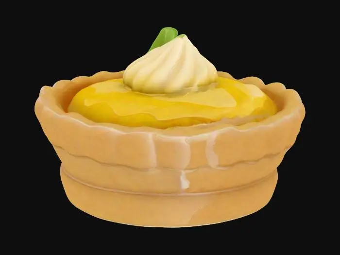 3D model for Lemon Delight Tart