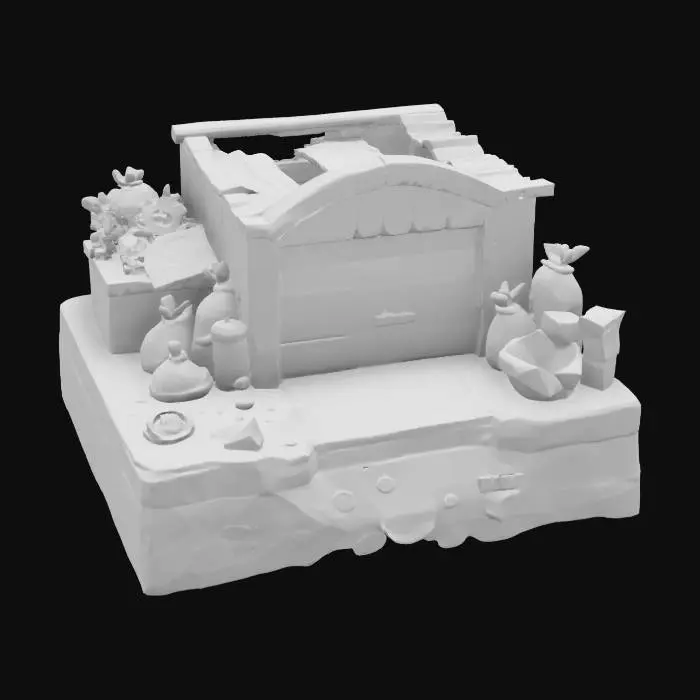 3D model for Schrottplatz-Garage