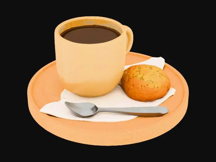 3D model for Coffee and Cookie Tray