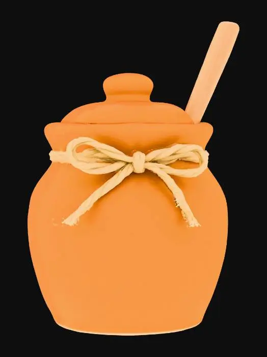 3D model for Honey Jar with Dipper