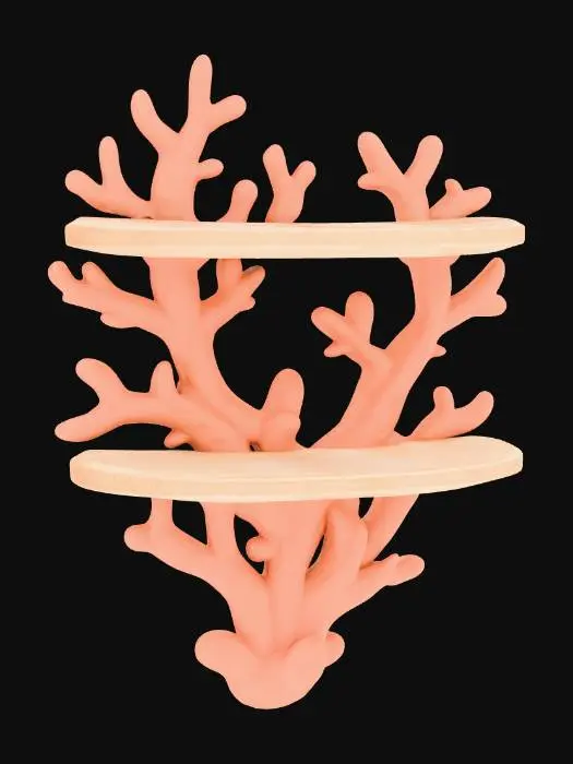 3D model for Two-Tier Coral Shelf