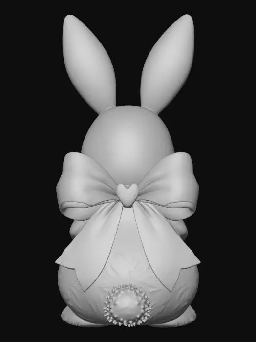 3D model for Pastel Bunny with a Blue Bow, #EasterEgg2026#