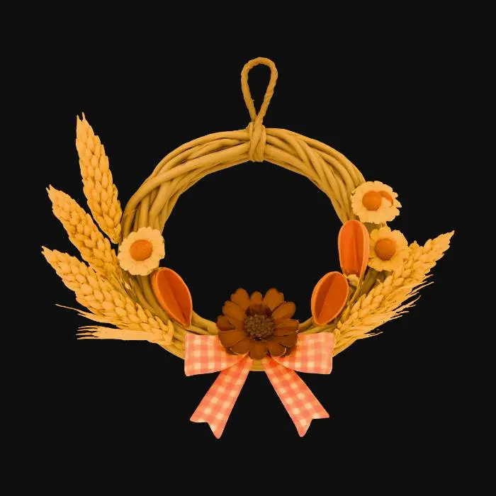 3D model for Autumn Harvest Wreath