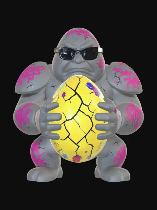 3D model for The Guardian of the Egg, #EasterEgg2026#