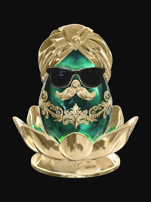 3D model for the emerald sultan, #EasterEgg2026#