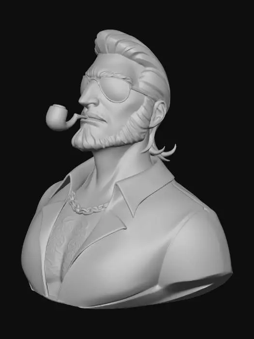 3D model for Tropical Dapper with a Pipe