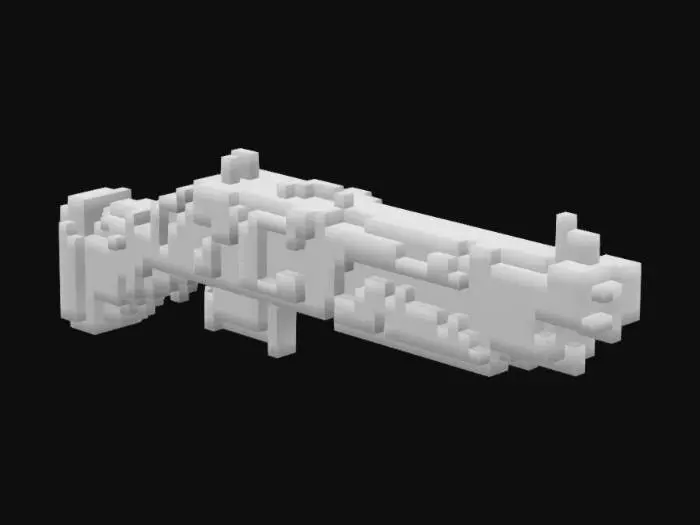 3D model for A high quality, realistic 3d model of a sawed-off pump shotgun