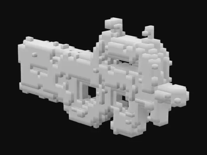 3D model for A high quality, realistic 3d model of a FN P90