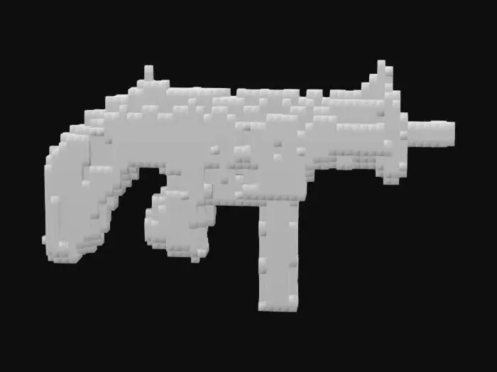 3D model for A high quality, realistic 3d model of a Steyr TMP Submachine Gun
