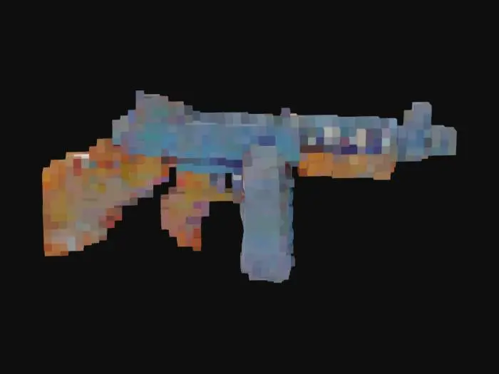 3D model for A high quality, realistic 3d model of a Thompson Submachine Gun with drum mag