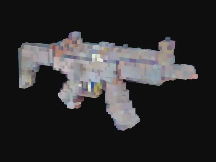 3D model for A high quality, realistic 3d model of a MP5