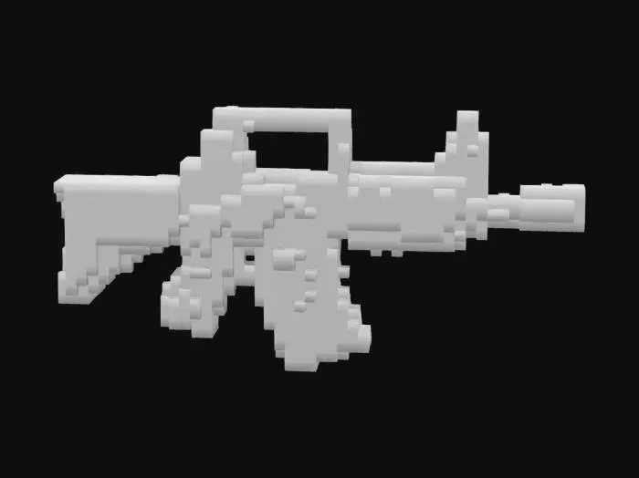 3D model for A realistic 3d model of a M4A1