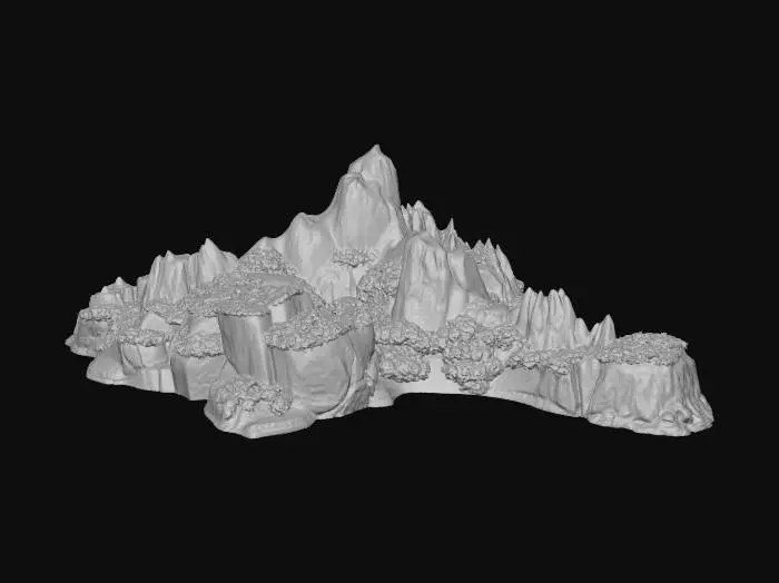 3D model for Emerald Peaks Island