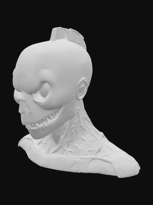 3D model for Pumpkin mesh mask with glowing eyes, FullHD PBR texture, ideal for spooky avatars , #PBR# #Halloween#