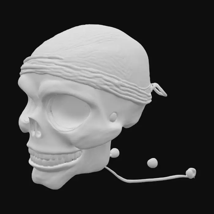 3D model for Pirate mesh mask for kids, #PBR# cartoon, clothing, 