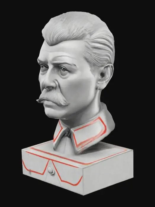 3D model for Joseph Vissarionovich Stalin 
 #Stalin