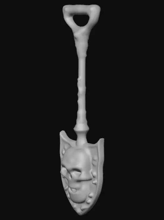 3D model for halloween shovel si fi