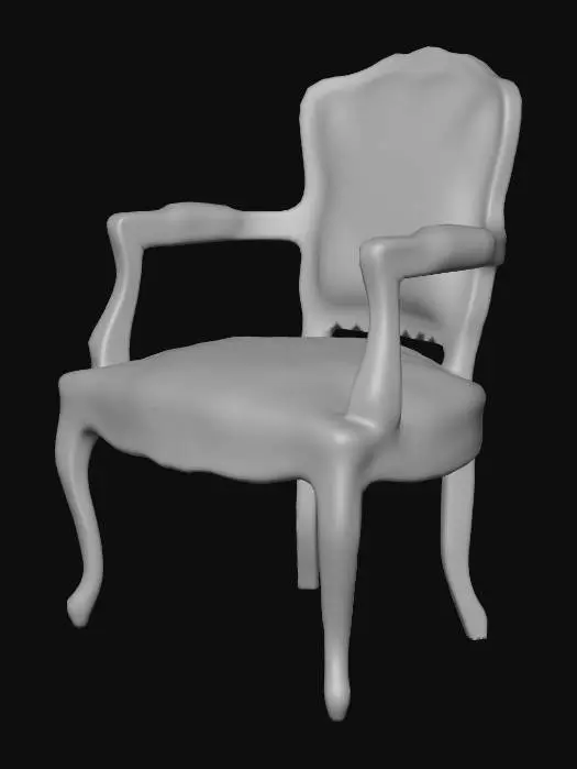 3D model for Elegant Vintage Armchair