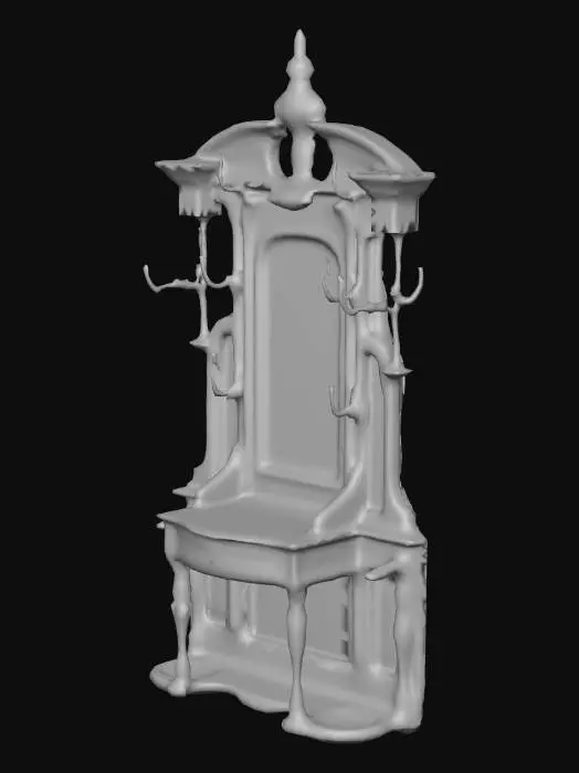 3D model for Miniature Antique Mirror Stand
