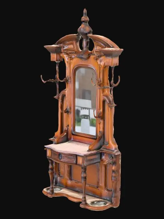 3D model for Miniature Antique Mirror Stand