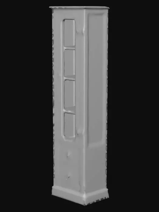 3D model for Wooden Display Cabinet