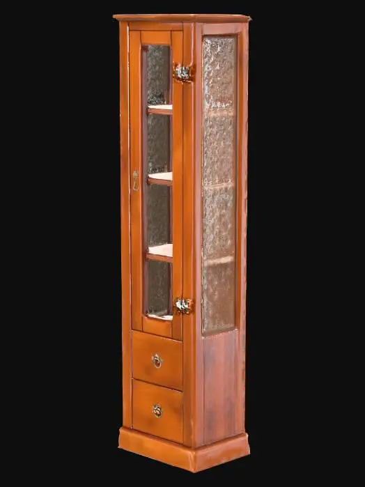 3D model for Wooden Display Cabinet