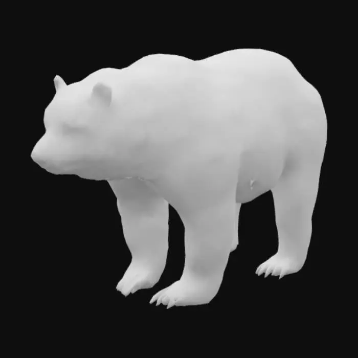 3D model for Majestic Grizzly colored
