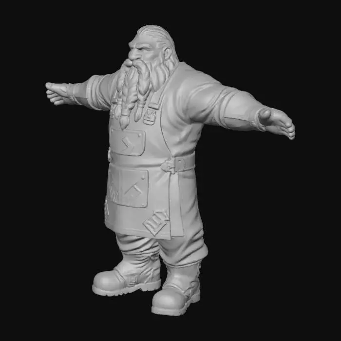 3D model for Dwarven Artisan Blueprint