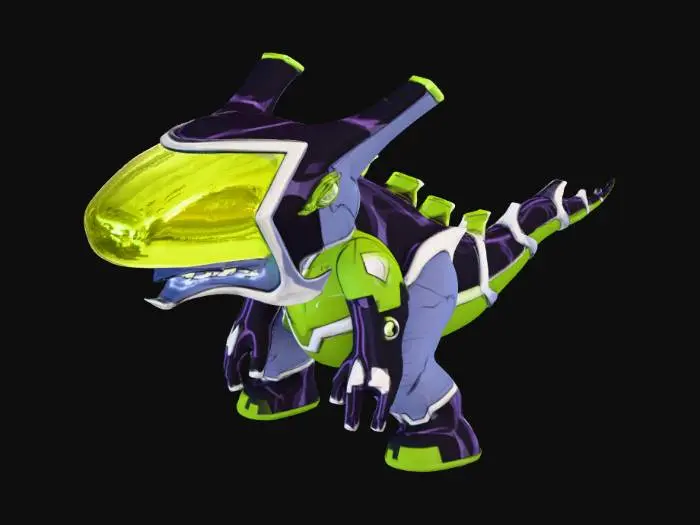3D model for Techno Dino Alien