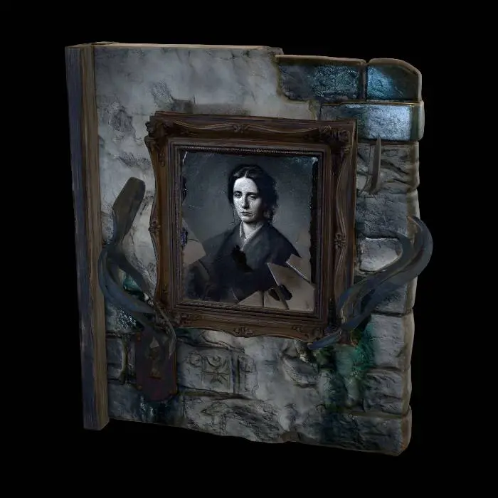 3D model for For the object: Specific features on the wall (e.g., a locked door, a broken window, a portrait, a symbol carved into it).
For the style: More specific artistic styles (e.g., "Victorian gothic," "abandoned asylum," "witch's lair," "post-apocalyptic ghost town").
For the color: More precise color details (e.g., "faded sepia tones," "iridescent slime green," "charred black," "moonlit blue").
For the material: More detailed material properties (e.g., "rotting flesh," "petrified wood," "rusty metal," "broken glass shards," "living shadows").
For the aesthetic: The overall mood or atmosphere (e.g., "creepy and subtle,"