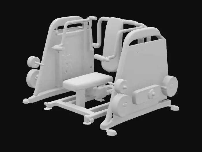 3D model for uma maquina de academia pra treinar  costas