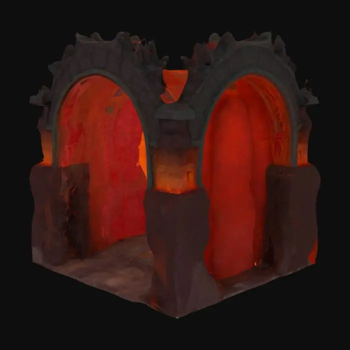 3D model for #arch#, nether, portal 