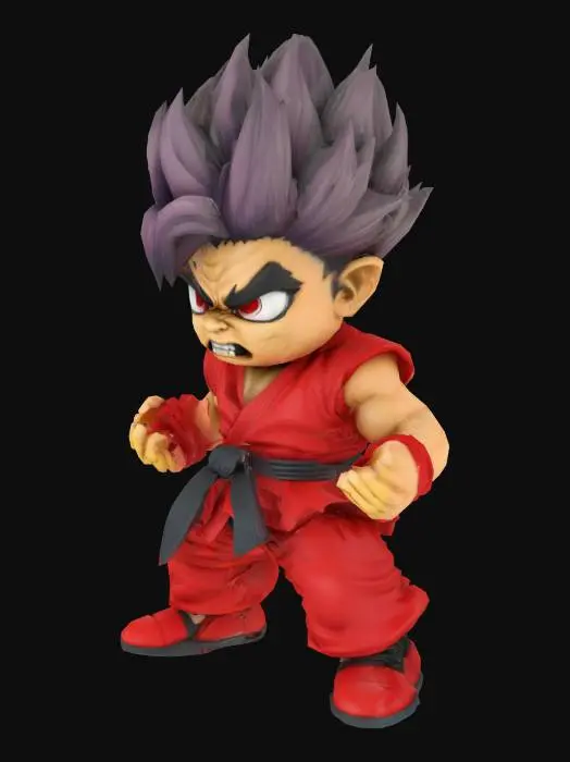 3D model for pocket fighter Akuma