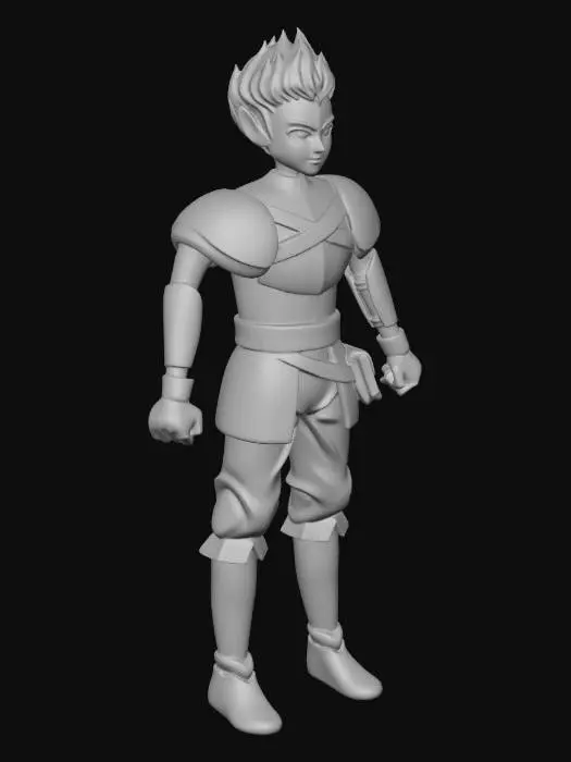 3D model for Warrior Elf