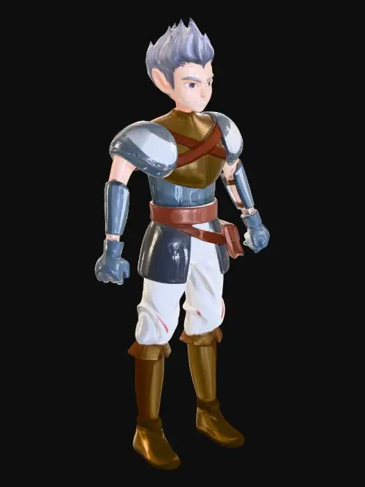 3D model for Warrior Elf