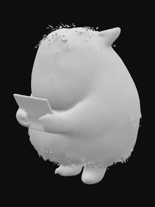 3D model for Tech Fluff Monster