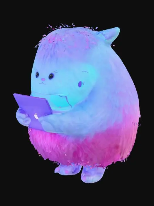 3D model for Tech Fluff Monster