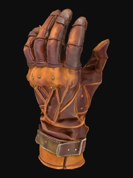 3D model for dirty tattered hunter glove Gauntlet of Time
