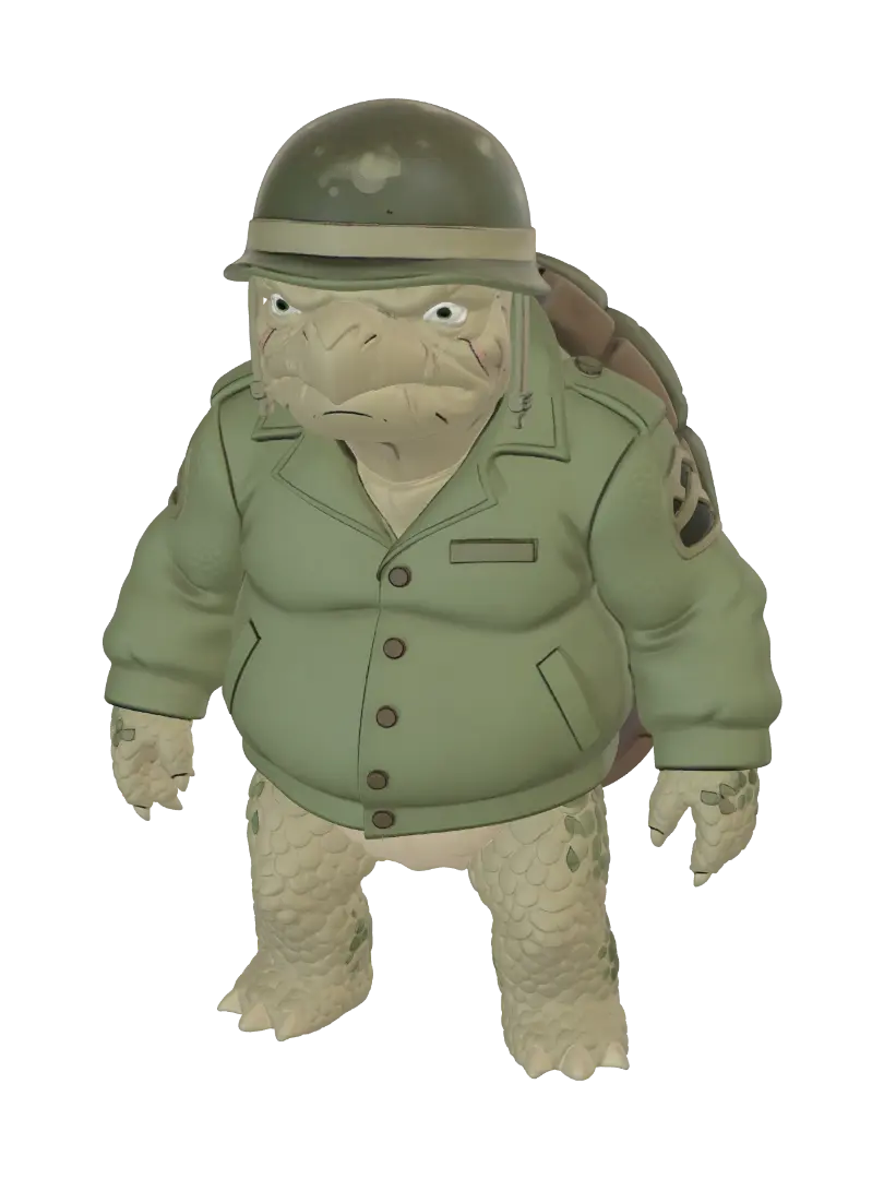 Stake Morandi - Rigging 3D model, vytvořený pomocí AI